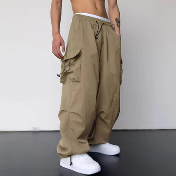 Baggy Max Spodnie Męskie | Luźny Krój, Elastyczna Talia, Funkcjonalne Kieszenie 1