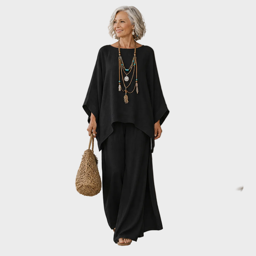 Beata Zestaw lniany damski | Elegancki, przewiewny, oversize 5