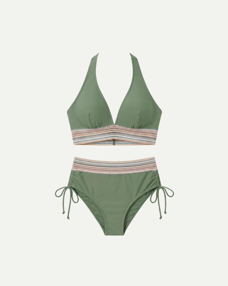 Bikini Luna Damskie | Wysoki Stan, Regulowane Ramiączka, Nowoczesny Design 6