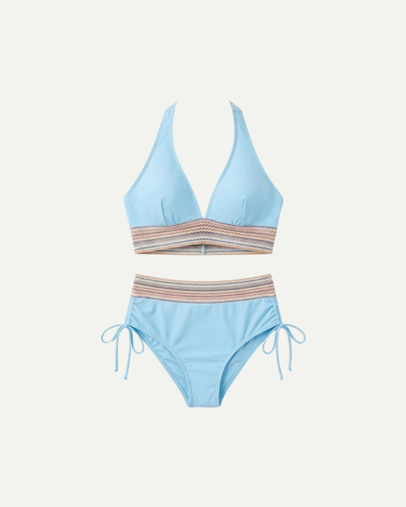 Bikini Luna Damskie | Wysoki Stan, Regulowane Ramiączka, Nowoczesny Design 7