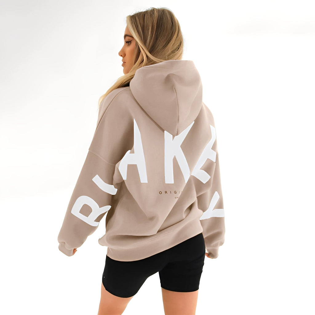 Bluza Amanda z kapturem damska | Ciepła, modny nadruk, bawełna 3