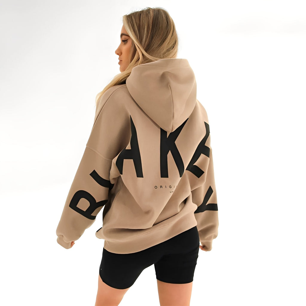 Bluza Amanda z kapturem damska | Ciepła, modny nadruk, bawełna 6