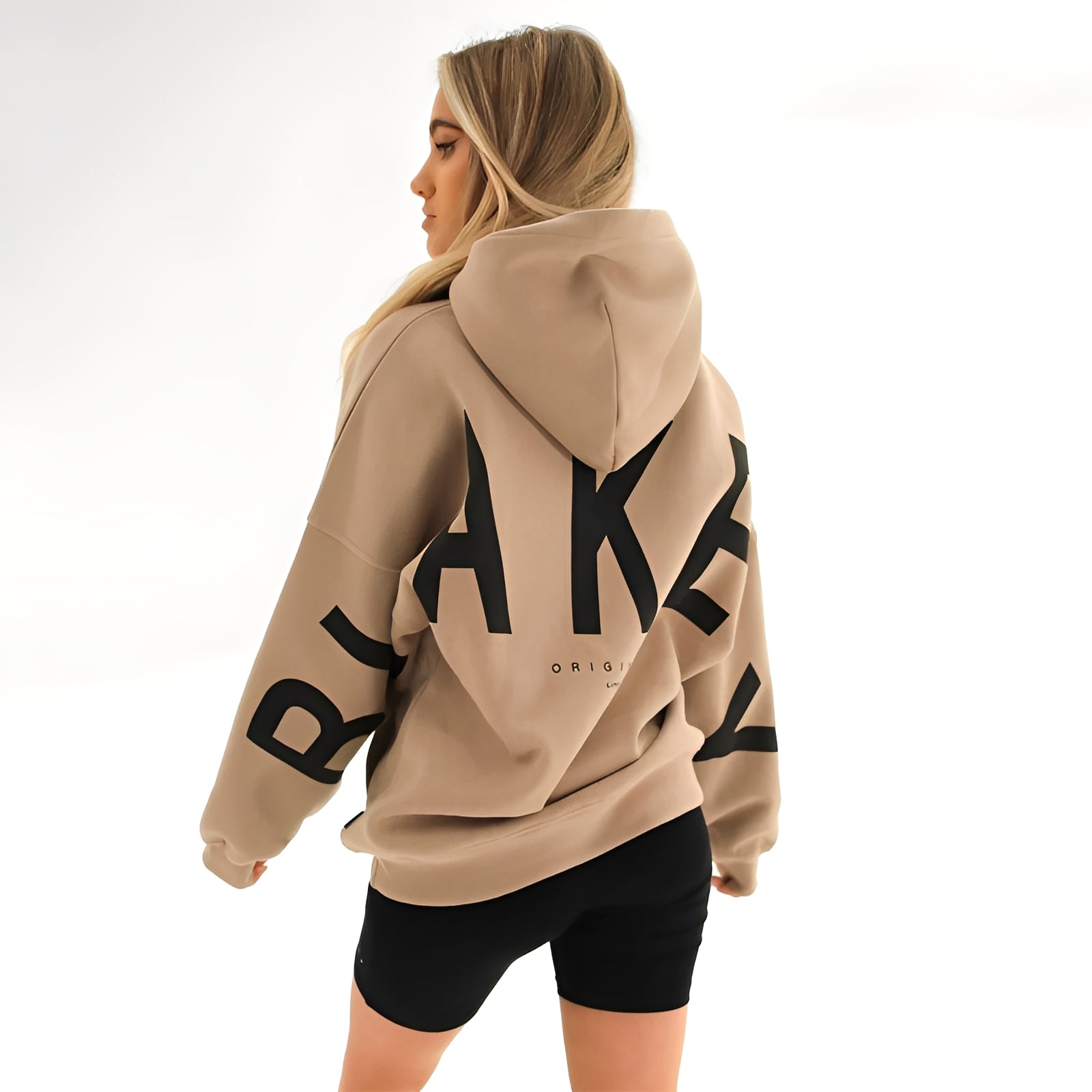 Bluza Amanda z kapturem damska | Ciepła, modny nadruk, bawełna 6
