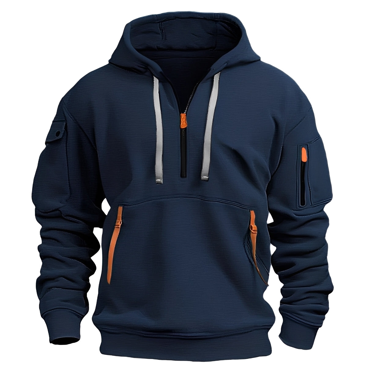 Bluza męska Burton | Sportowy styl, zamek do połowy, z kapturem 0