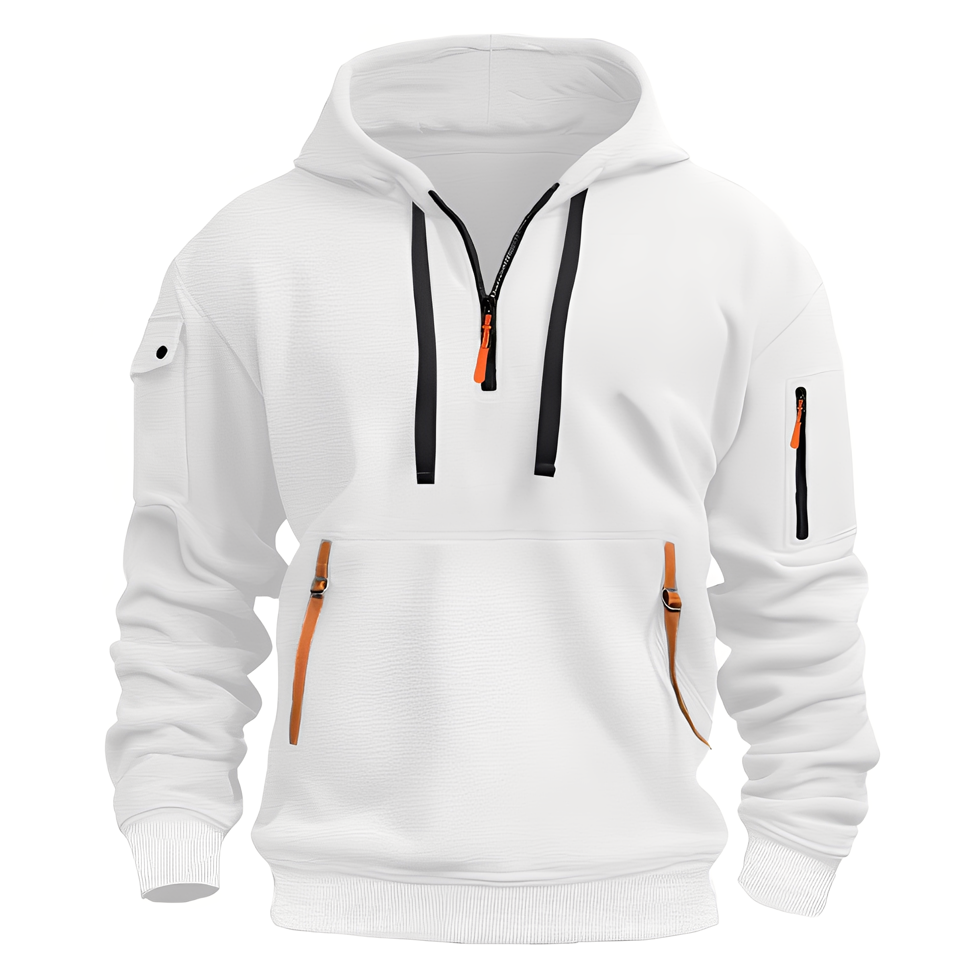 Bluza męska Burton | Sportowy styl, zamek do połowy, z kapturem 3
