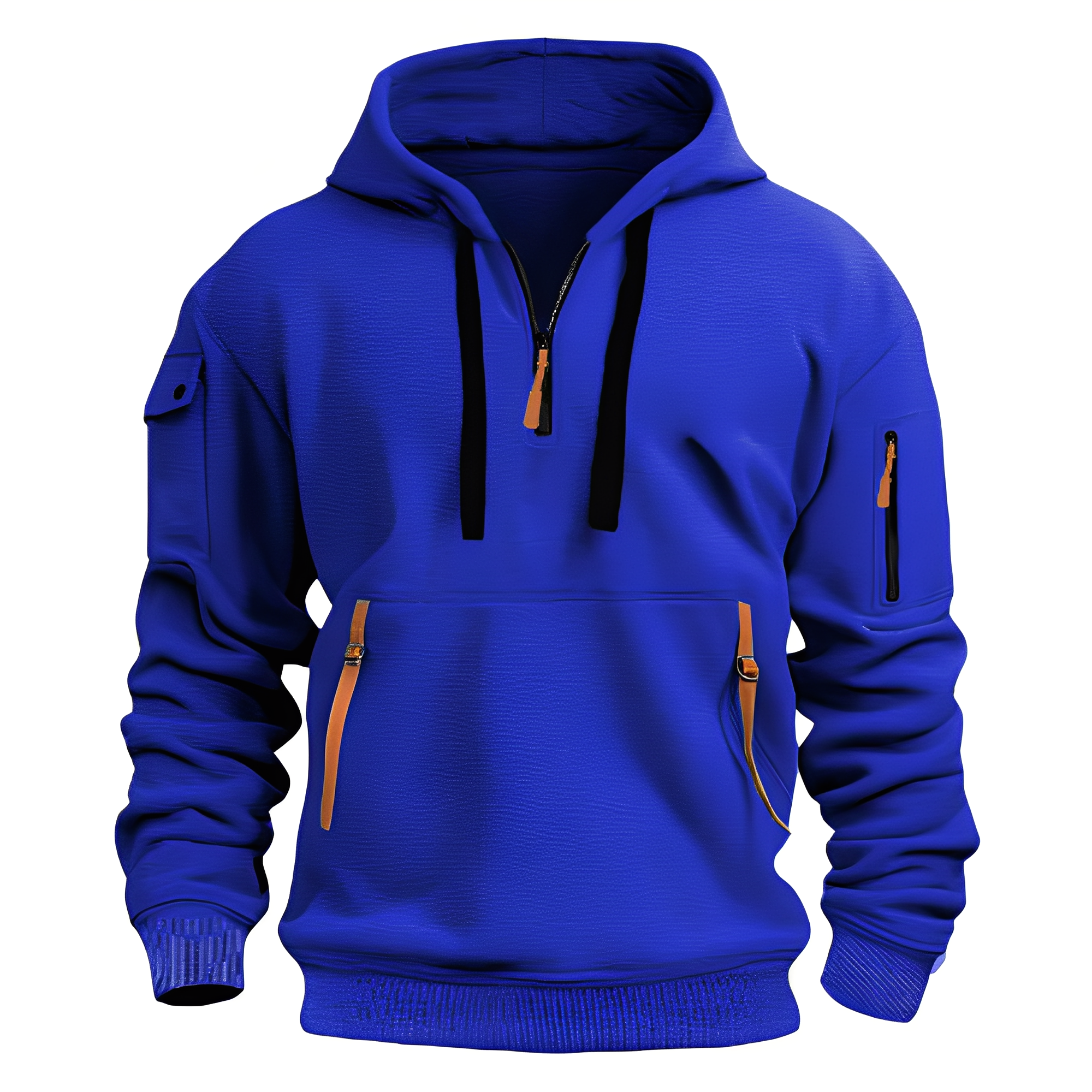 Bluza męska Burton | Sportowy styl, zamek do połowy, z kapturem 6