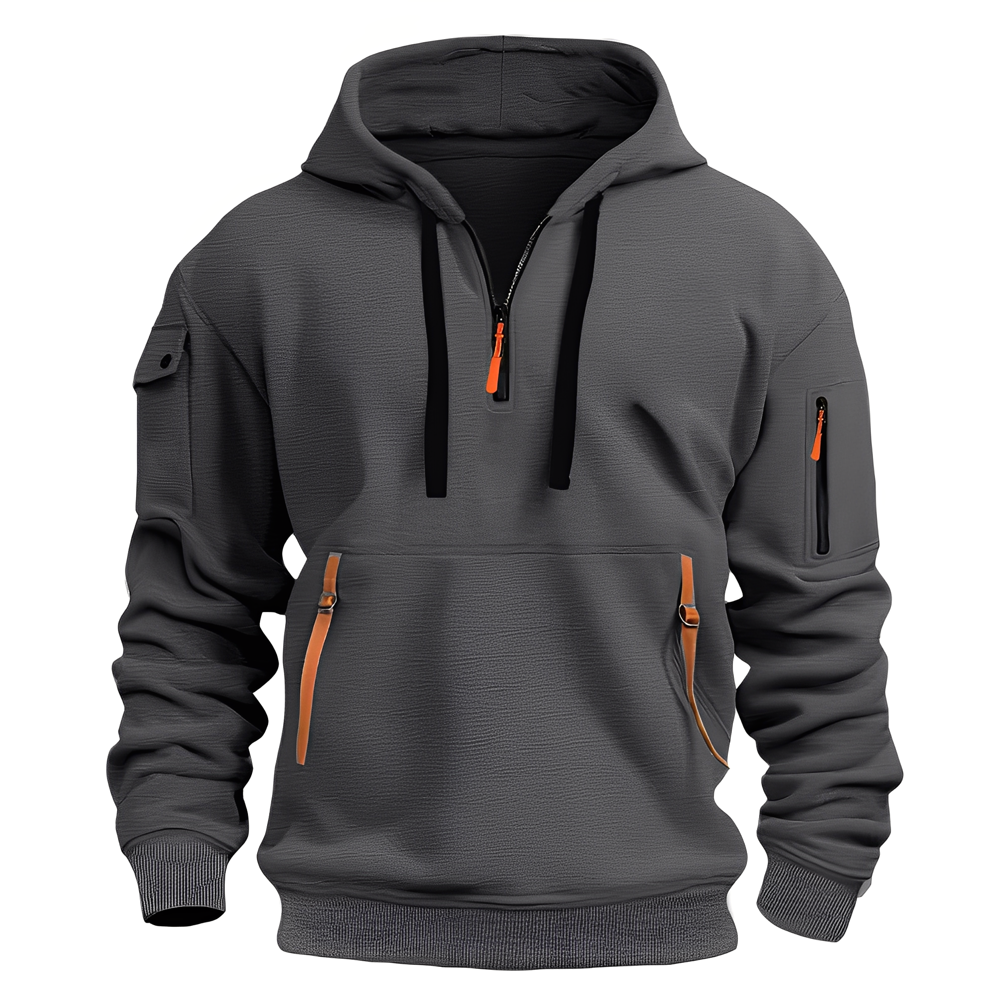 Bluza męska Burton | Sportowy styl, zamek do połowy, z kapturem 7