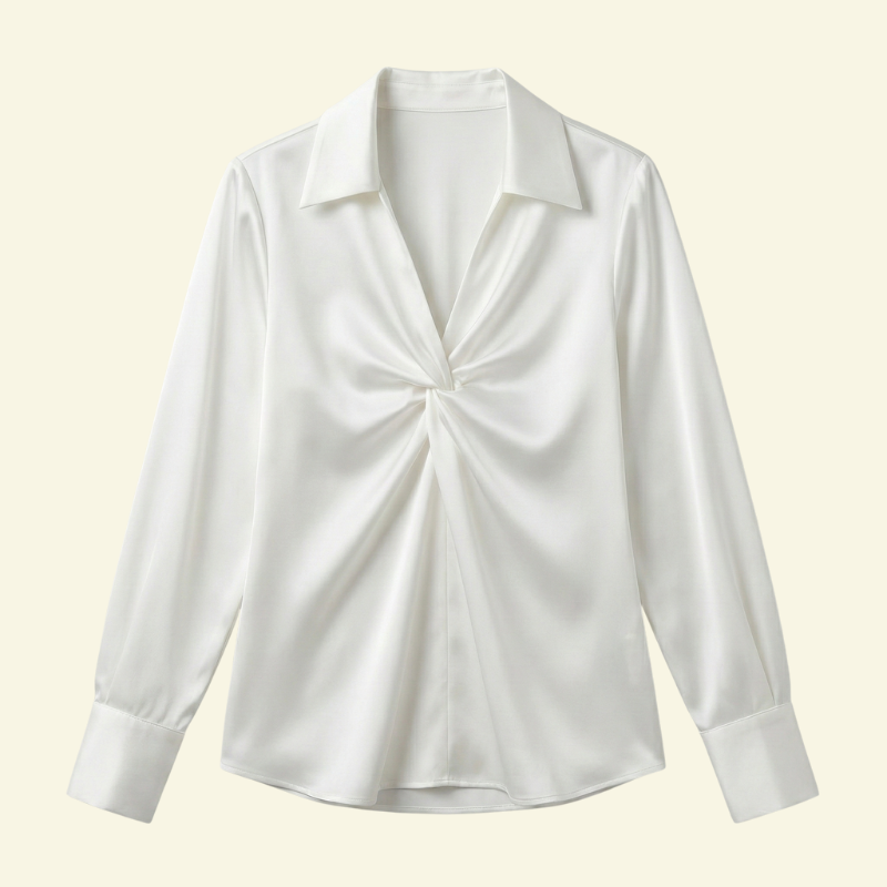 Bluzka Mariette Damska | Elegancki Fason, Długi Rękaw, Premium Mieszanka Tkanin 1