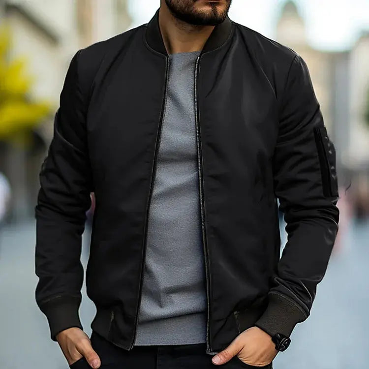 Bomber męski Dominik | Premium Twill, Klasyczny Design 0