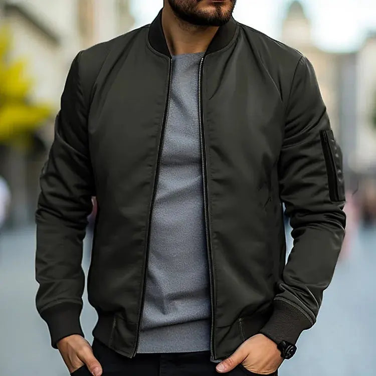 Bomber męski Dominik | Premium Twill, Klasyczny Design 2