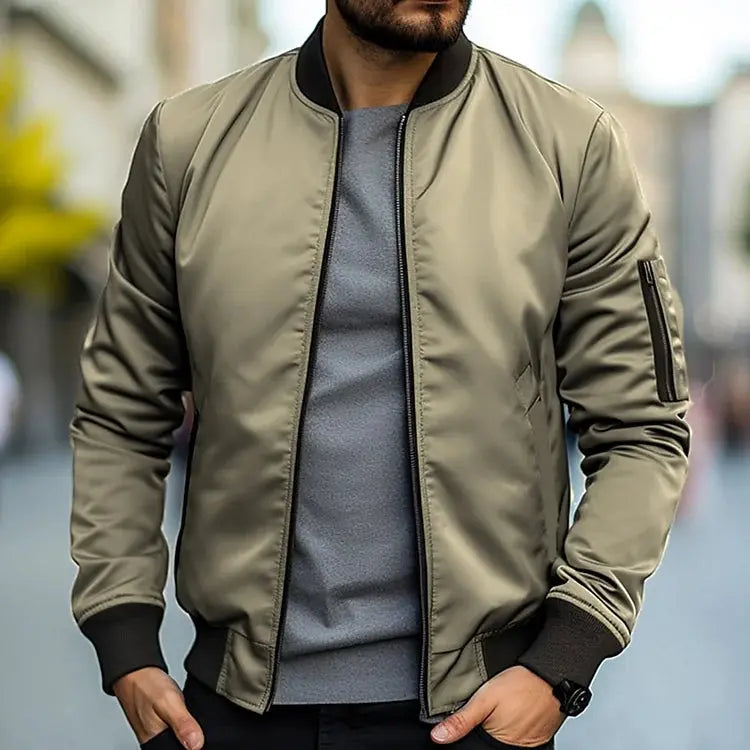 Bomber męski Dominik | Premium Twill, Klasyczny Design 3