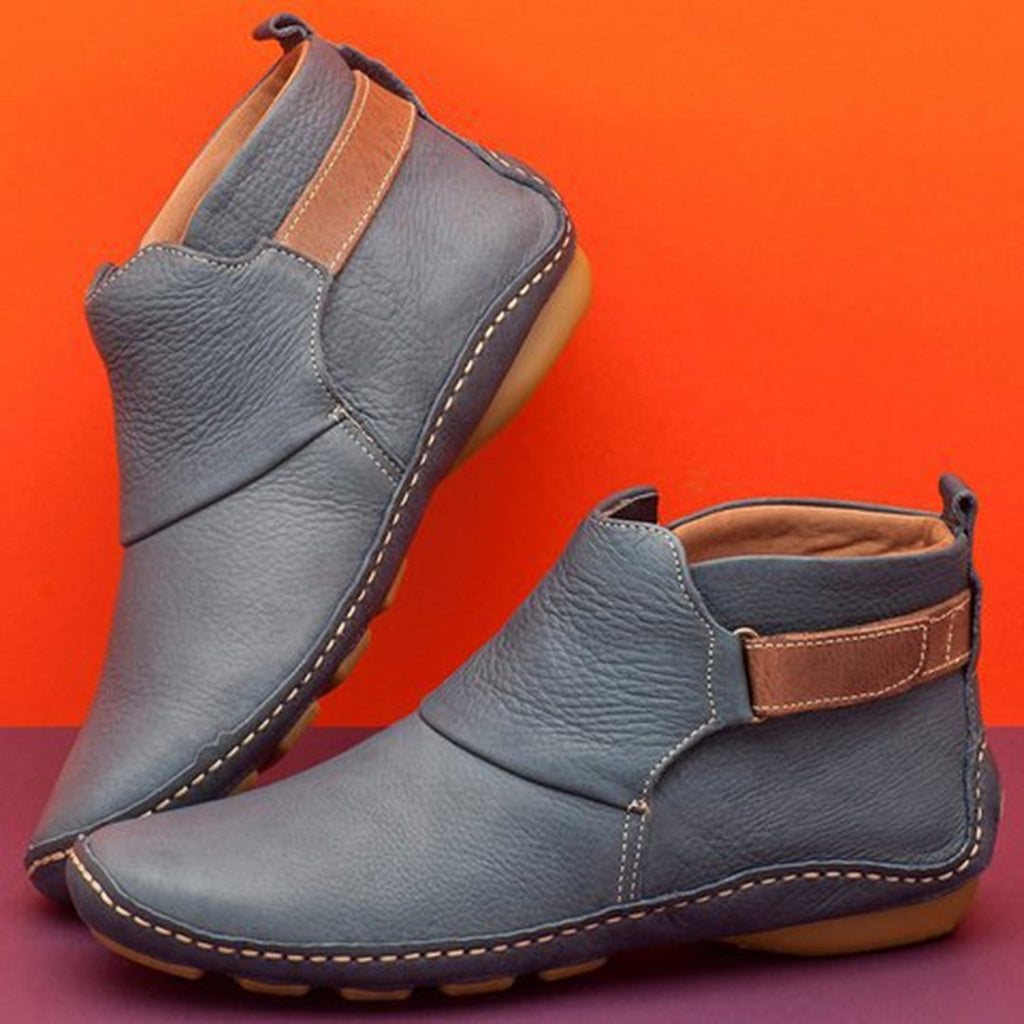 Botki skórzane Iga | Elegancki design, zimowe buty damskie skórzane 1