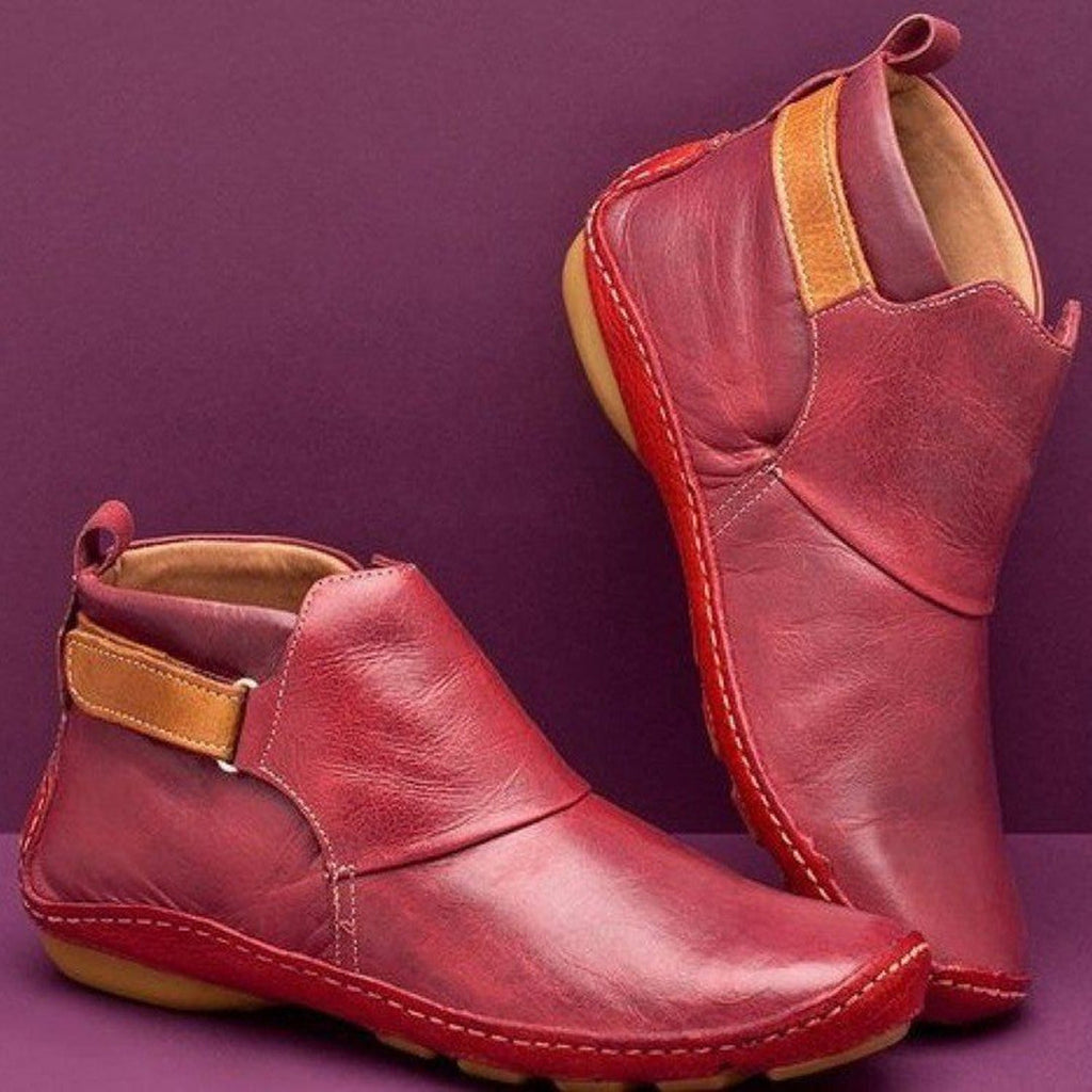 Botki skórzane Iga | Elegancki design, zimowe buty damskie skórzane 3