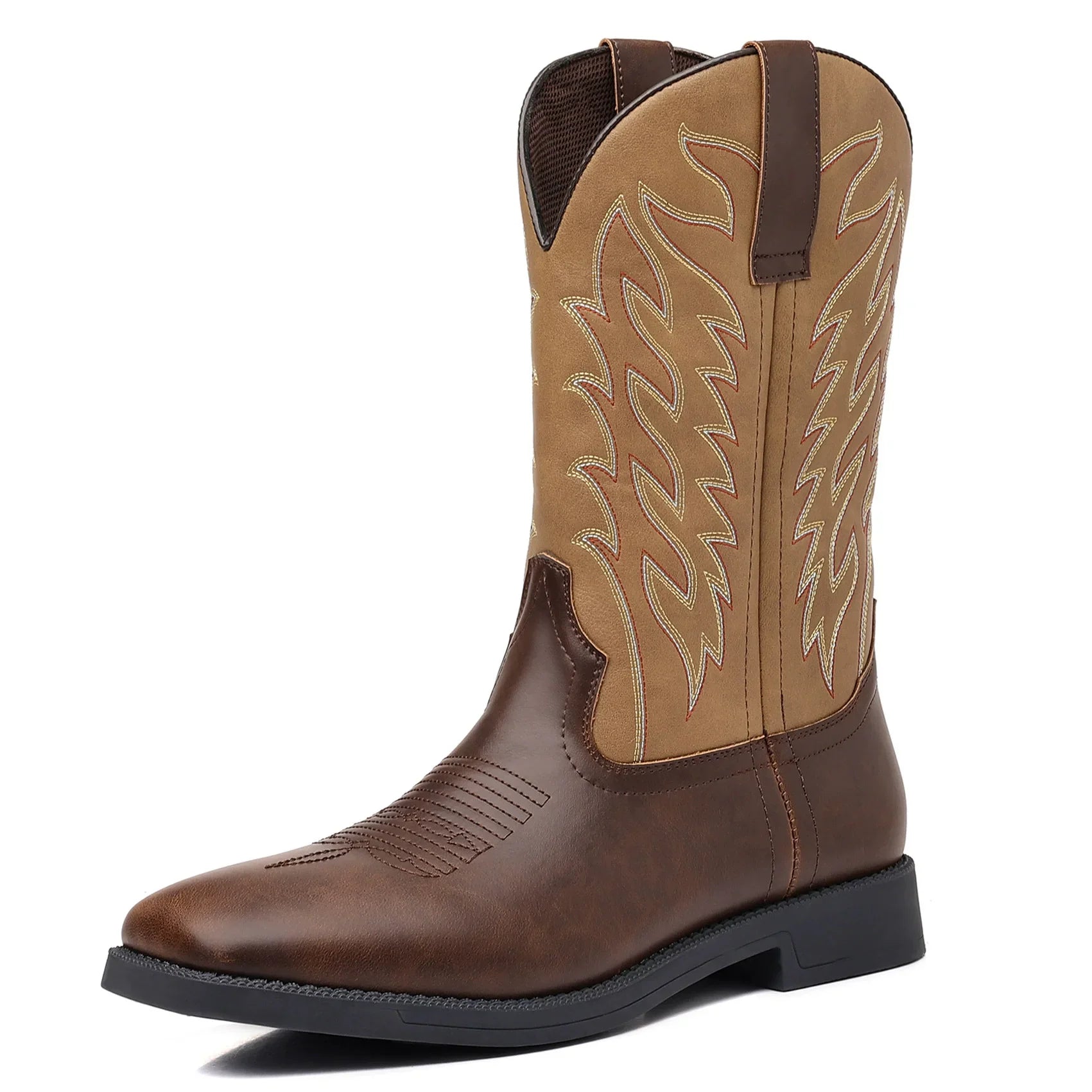 Buty Kowbojskie Maxon Męskie | Zimowe, Haft, Kwadratowy Nosek 5
