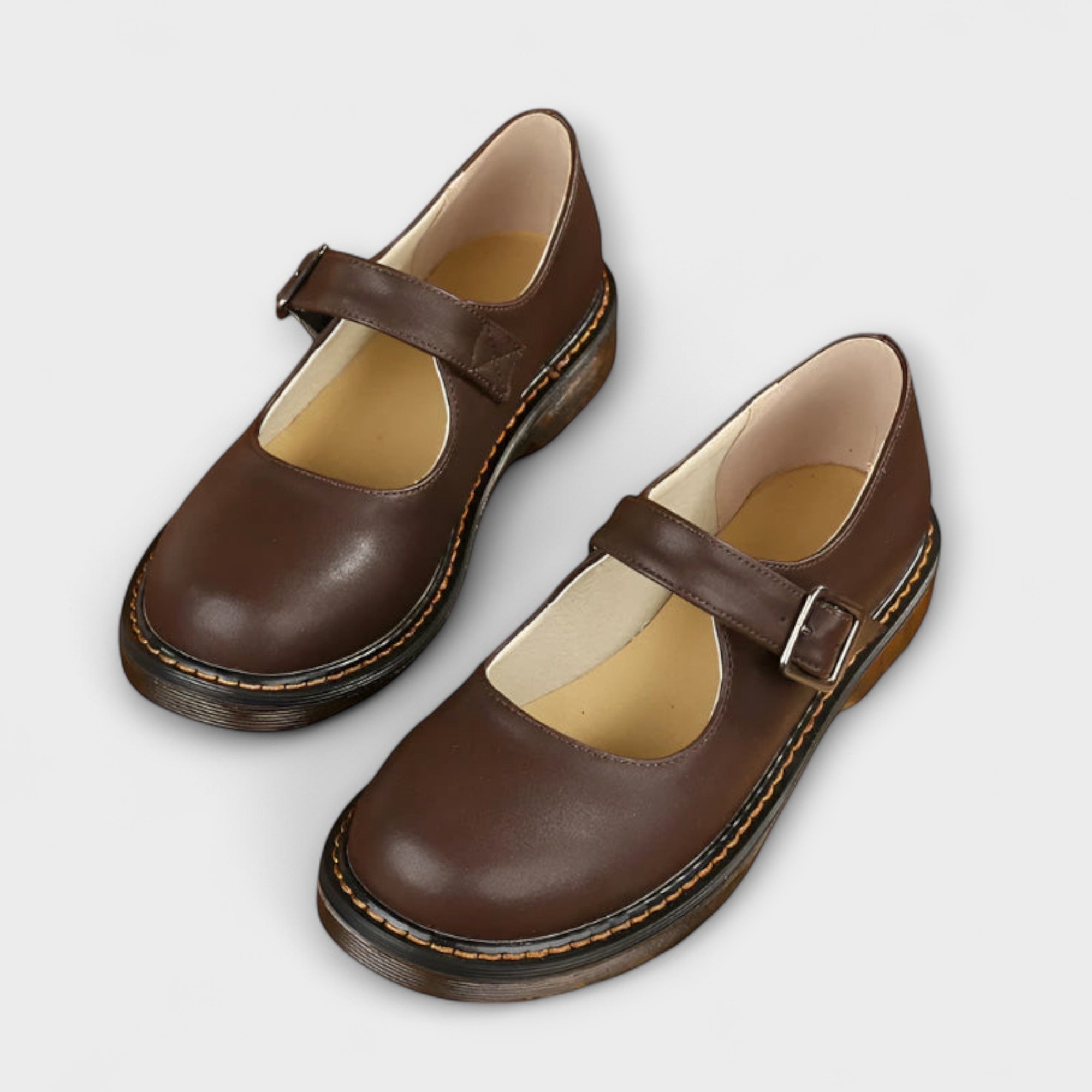 Buty Mary Jane Ela | Klasyczny Design, Metalowa Klamra 0