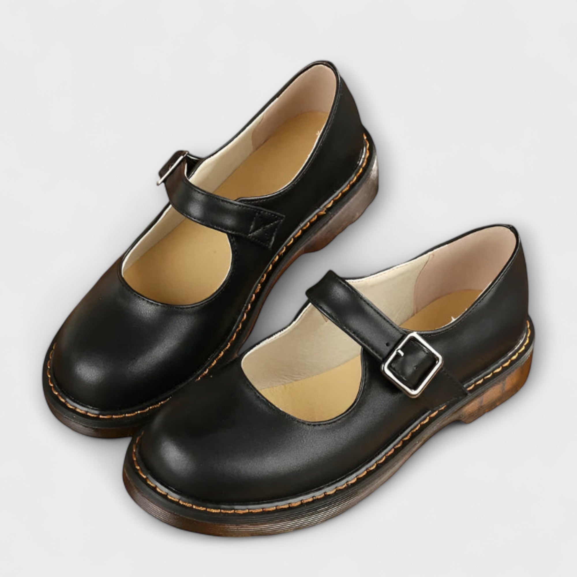 Buty Mary Jane Ela | Klasyczny Design, Metalowa Klamra 1