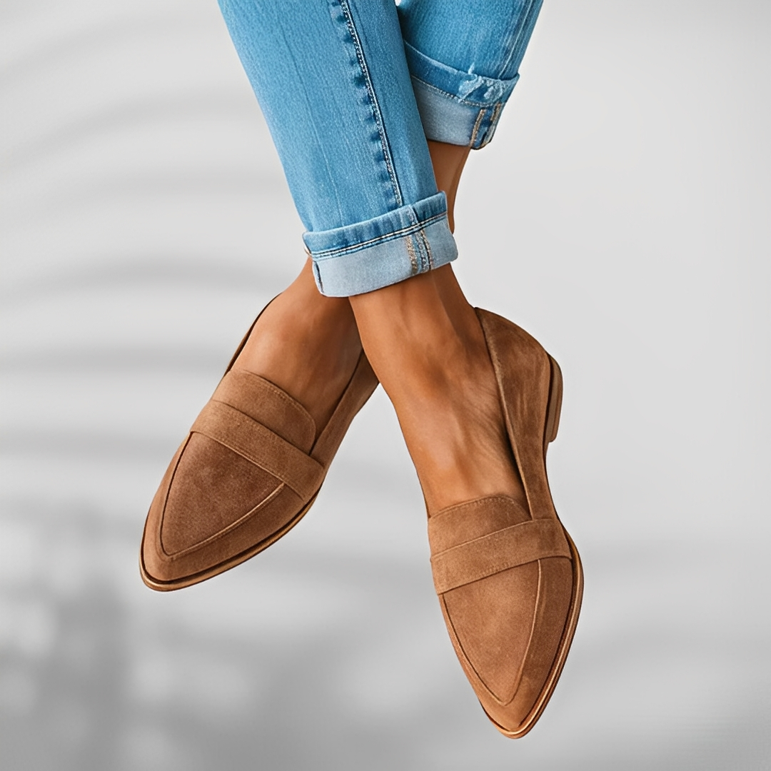Buty codzienne Narcissa | Skórzane, elegancki wąski nosek 1