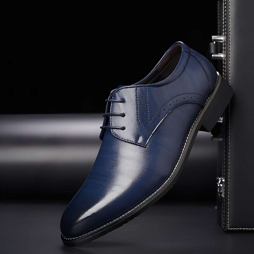Buty męskie Kendrick | Skórzane, klasyczny styl, sznurowane 5