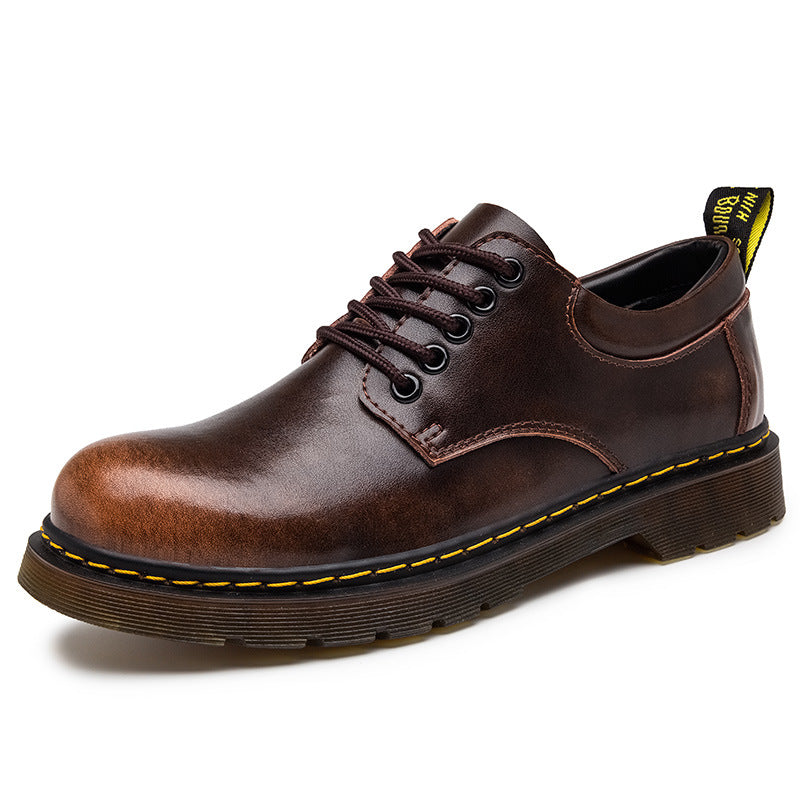 Buty męskie Leon | Skórzane, klasyczny fason, czarne 8