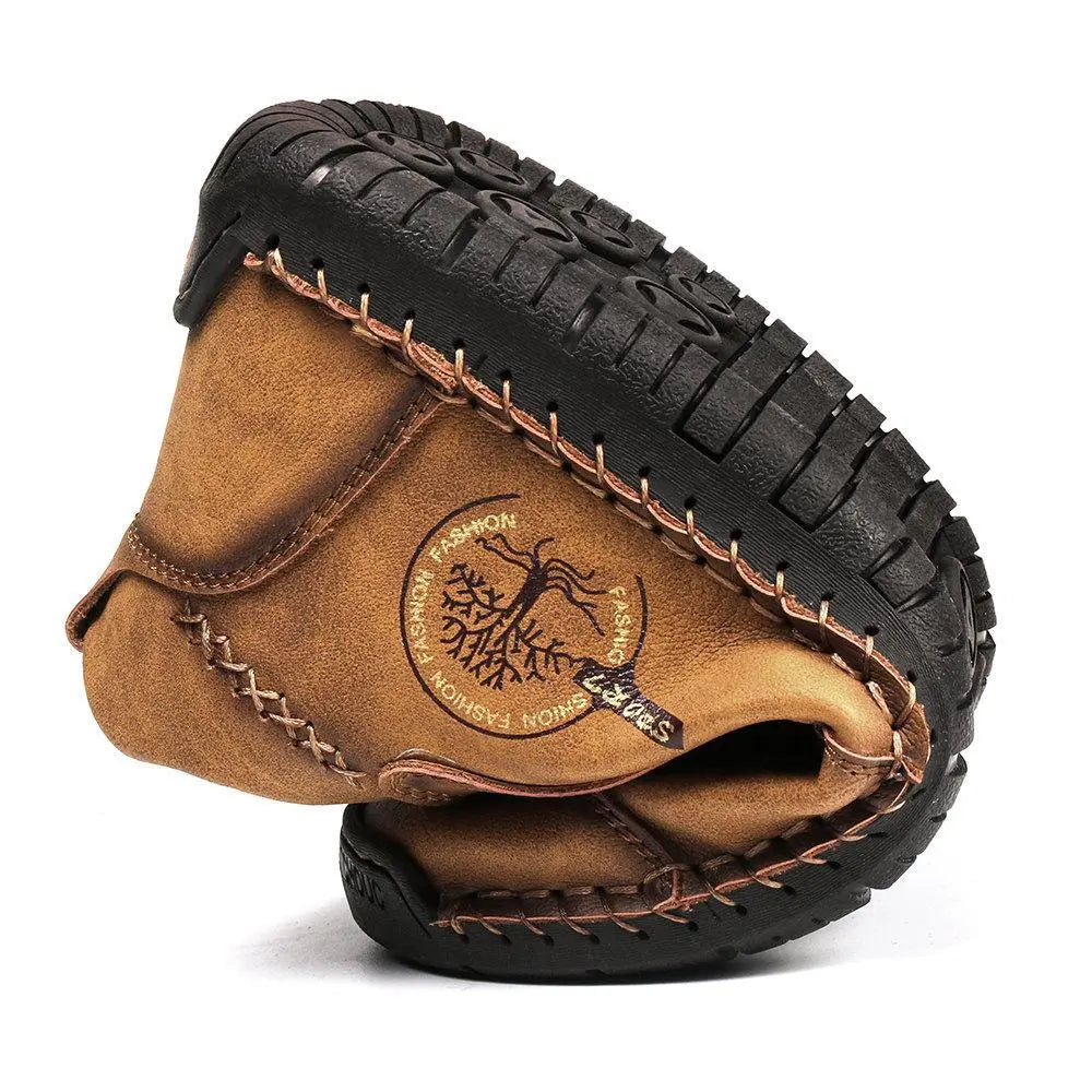 Buty męskie Ręcznie Szyte | Skórzana Cholewka, Gumowa Podeszwa 2