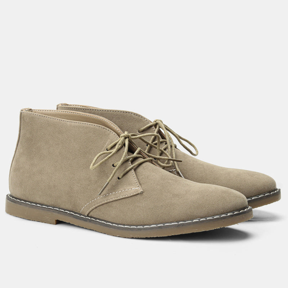 Buty męskie chukka Łukasz | Naturalny zamsz, elegancki design 1