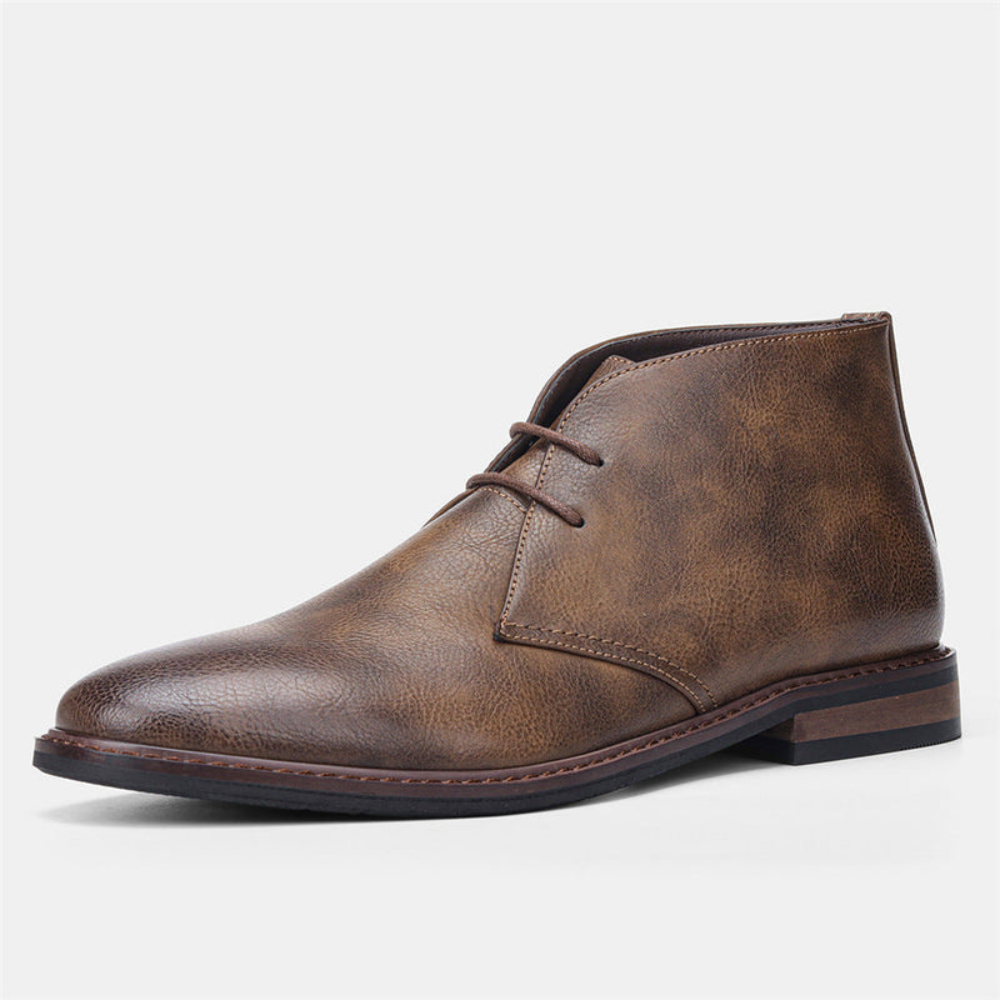Buty męskie chukka Łukasz | Naturalny zamsz, elegancki design 2
