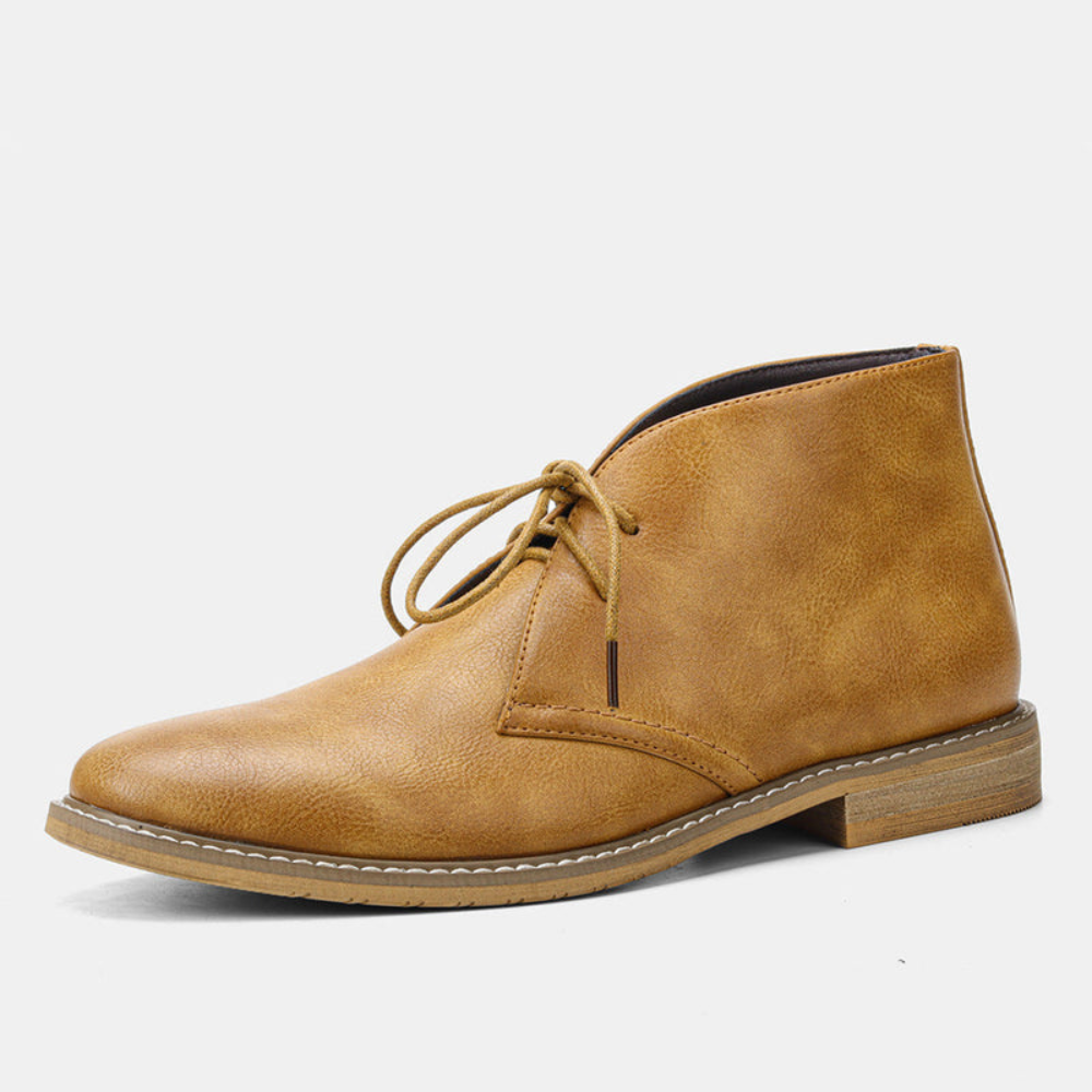 Buty męskie chukka Łukasz | Naturalny zamsz, elegancki design 4