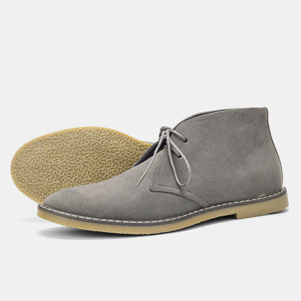 Buty męskie chukka Łukasz | Naturalny zamsz, elegancki design 6