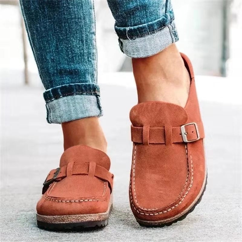 Buty ortopedyczne Lorwin | Ergonomiczne zamszowe wsuwane dla kobiet 0