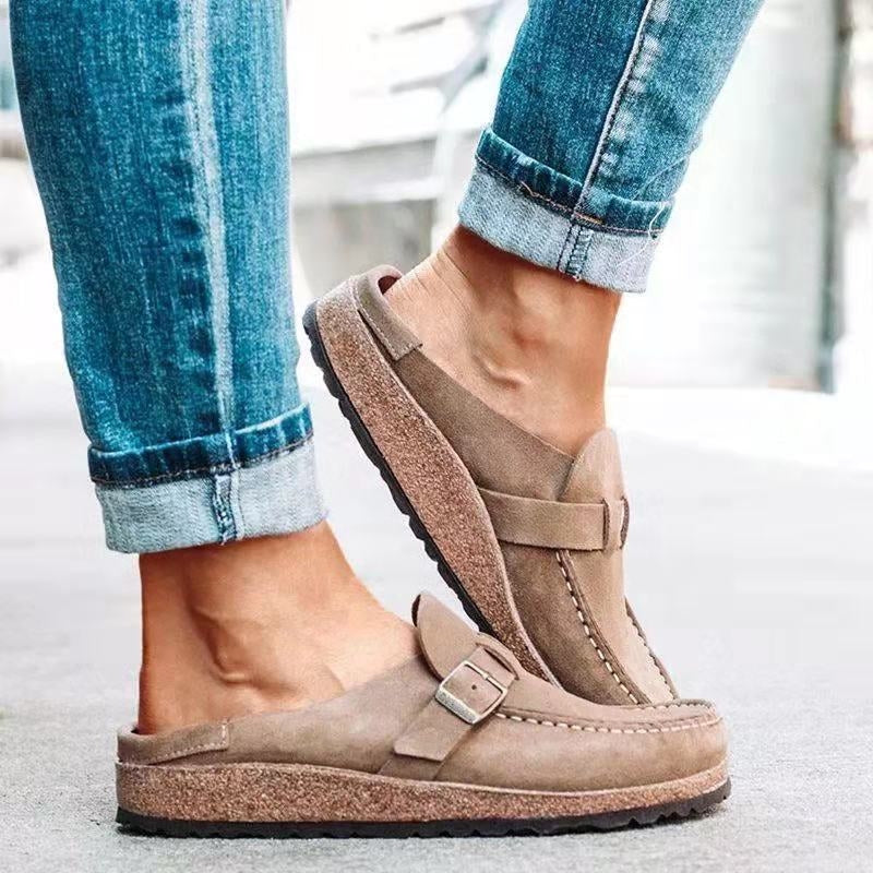 Buty ortopedyczne Lorwin | Ergonomiczne zamszowe wsuwane dla kobiet 1