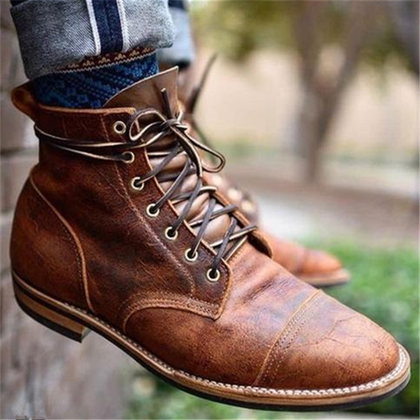 Buty skórzane Max dla mężczyzn | Klasyczny design, wytrzymała skóra naturalna 1