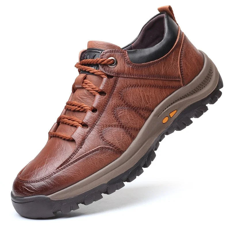Buty trekkingowe Carter męskie | Skórzane, wodoodporne, antypoślizgowe 1