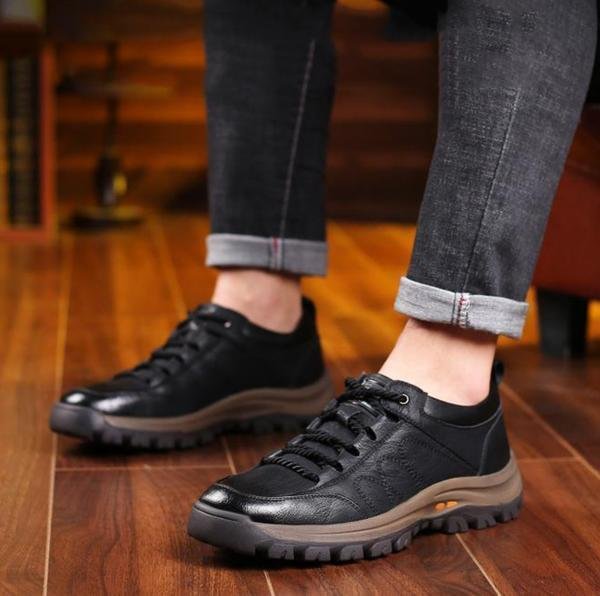 Buty trekkingowe Carter męskie | Skórzane, wodoodporne, antypoślizgowe 8