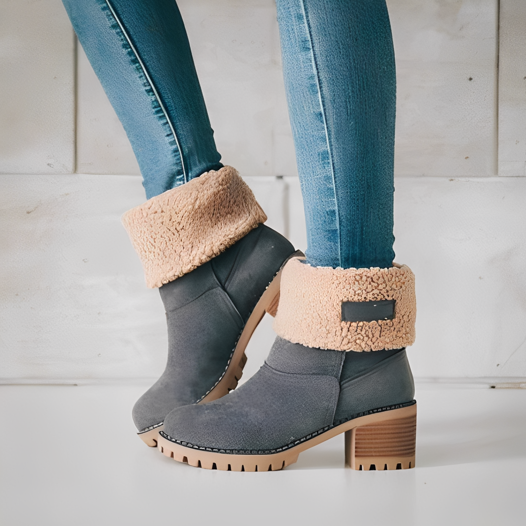 Buty zimowe Joella | Zamsz, Antypoślizgowa Podeszwa, Klasyczny Design 1
