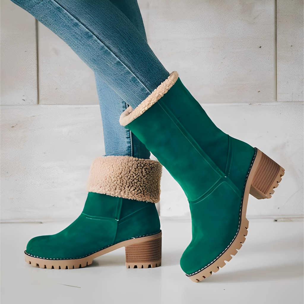 Buty zimowe Joella | Zamsz, Antypoślizgowa Podeszwa, Klasyczny Design 2