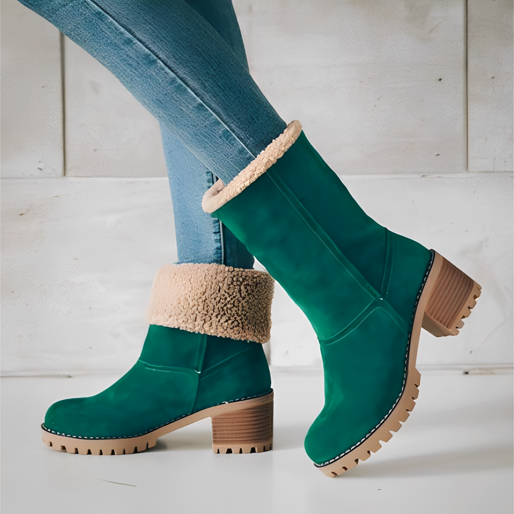 Buty zimowe Joella | Zamsz, Antypoślizgowa Podeszwa, Klasyczny Design 2