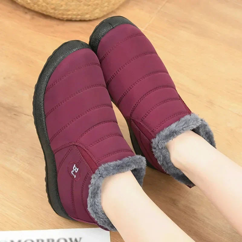 Buty zimowe Livia | Ocieplenie futerkiem, wodoodporne, damskie śniegowce 2