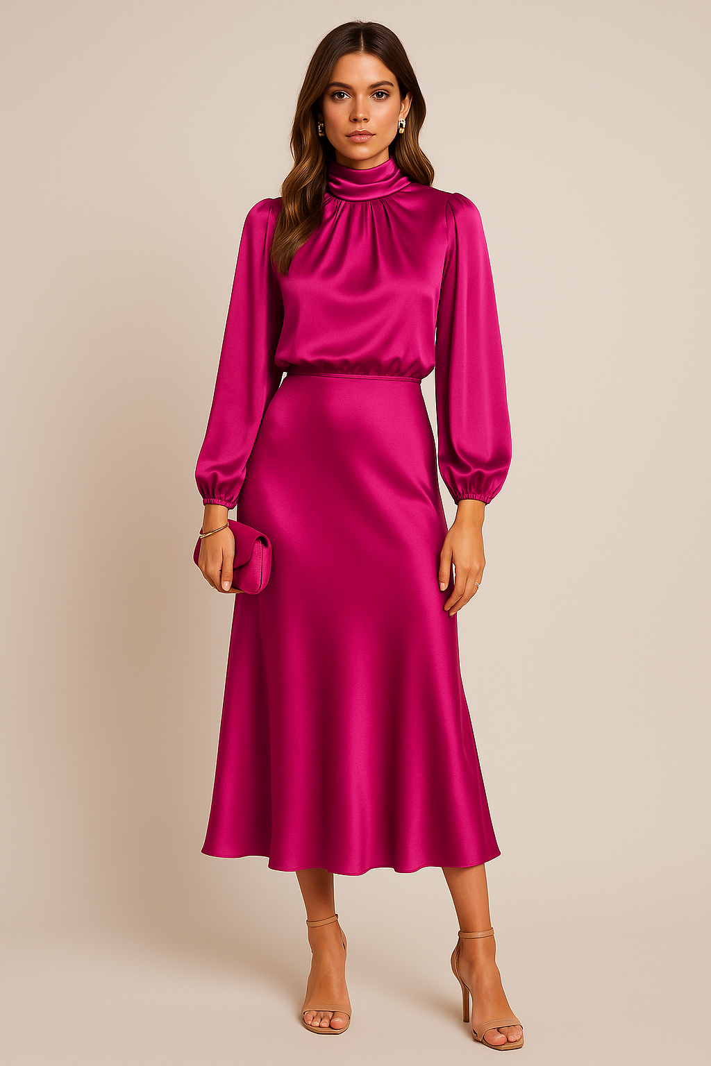Czarna Sukienka Midi Olivia | Elegancki Golf, Klasyczny Krój 10