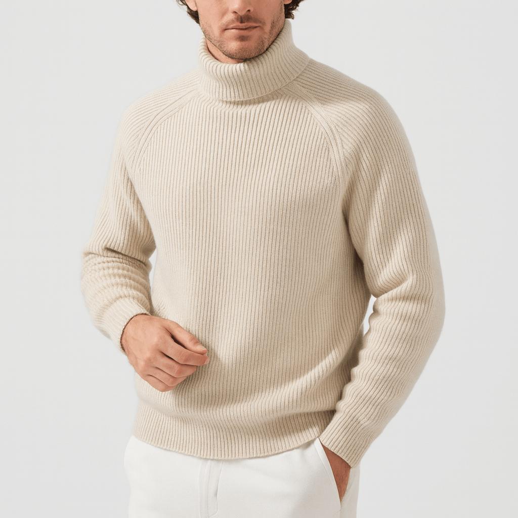 Czarny Golf Męski Max | Kaszmir, Elegancki Krój, Wysoka Jakość 2