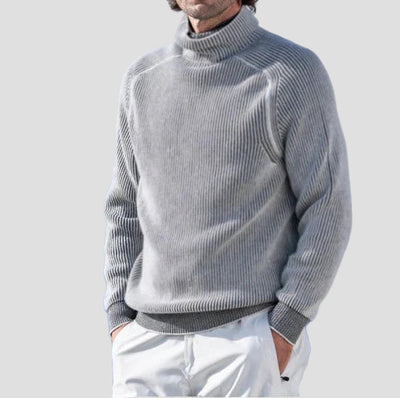 Czarny golf męski Wiktor | Elegancki kaszmir, klasyczny krój 3