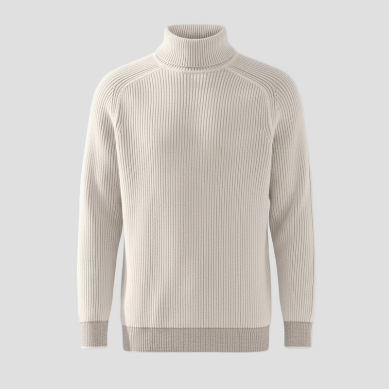 Czarny golf męski Wiktor | Elegancki kaszmir, klasyczny krój 4