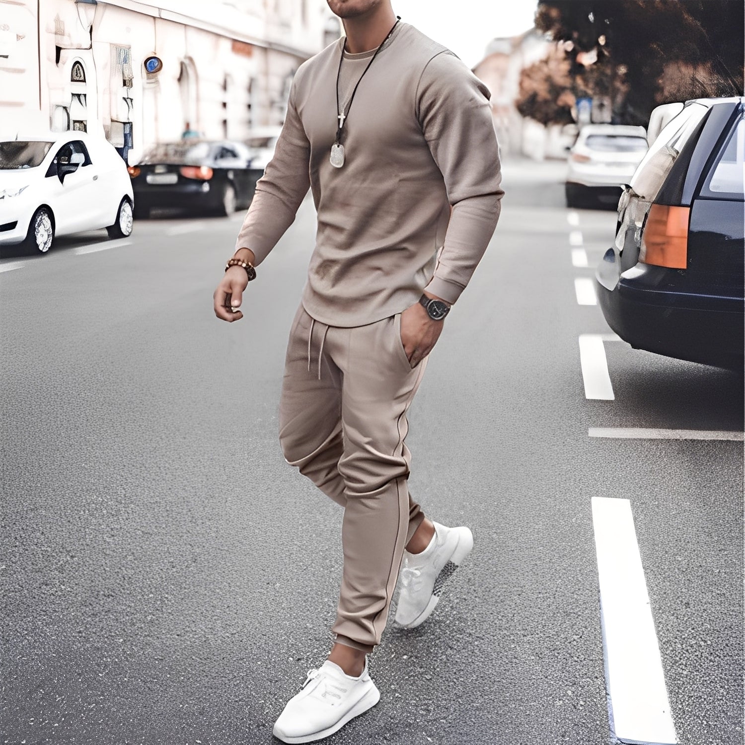 Dres męski Howard | Wysokiej jakości bawełna, sportowo-casualowy styl 0