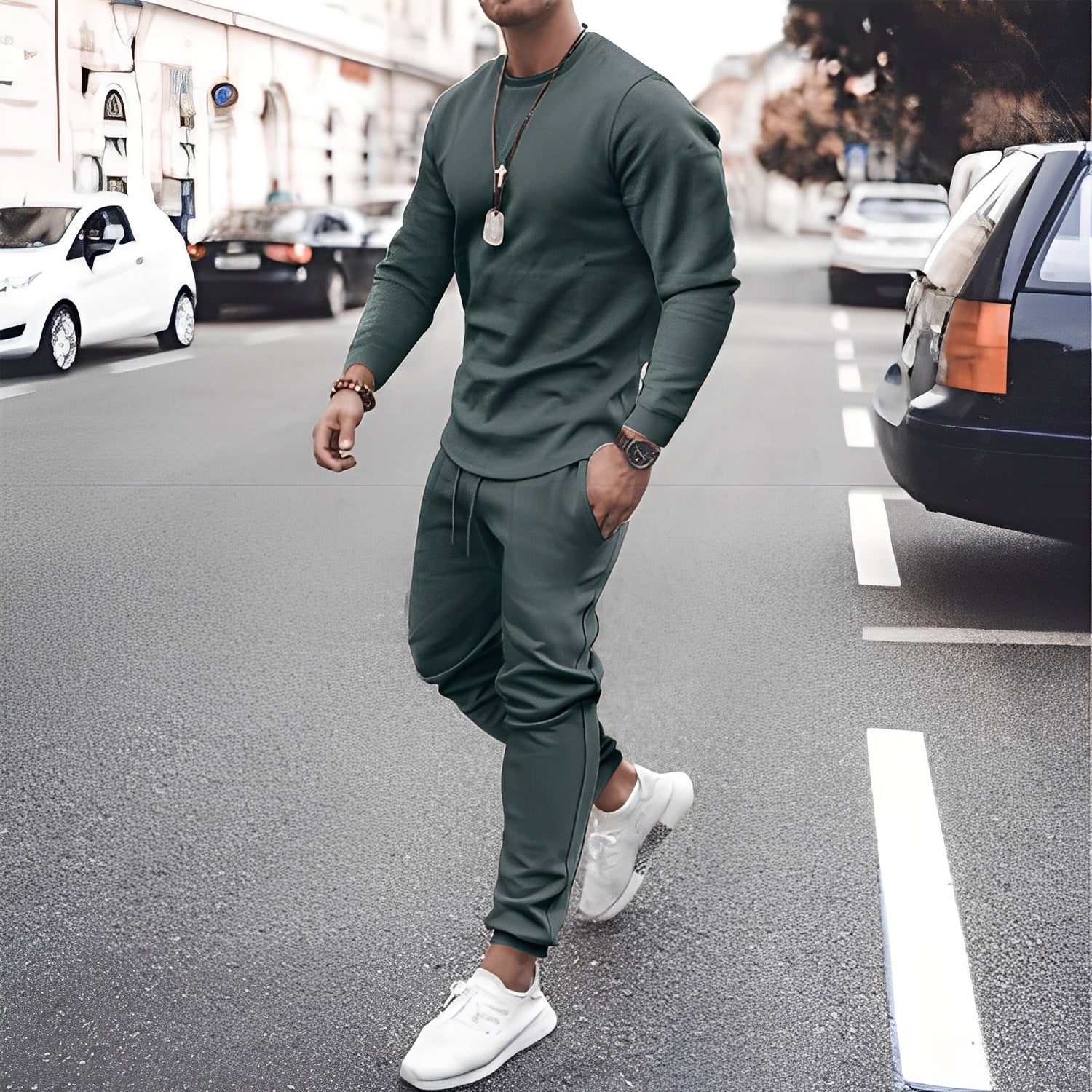 Dres męski Howard | Wysokiej jakości bawełna, sportowo-casualowy styl 1