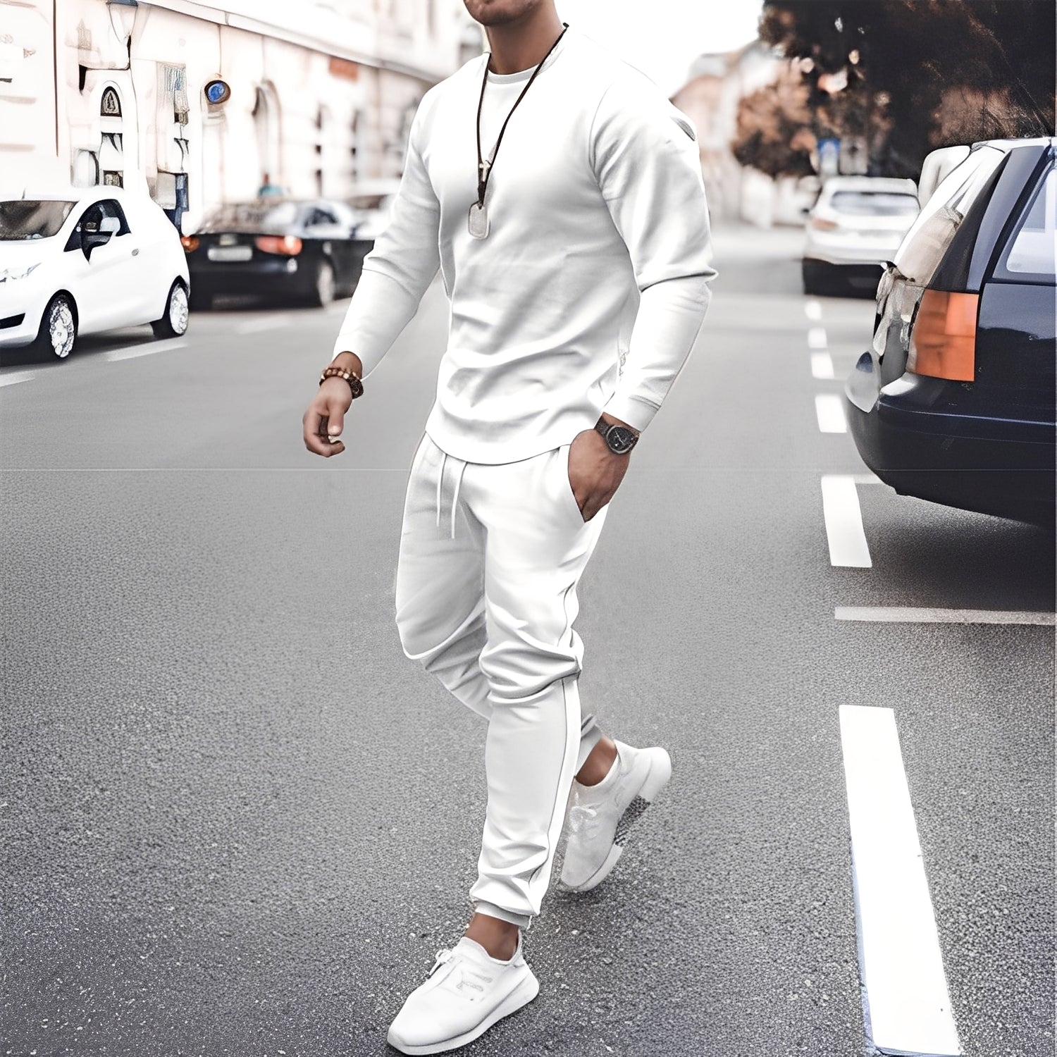 Dres męski Howard | Wysokiej jakości bawełna, sportowo-casualowy styl 3