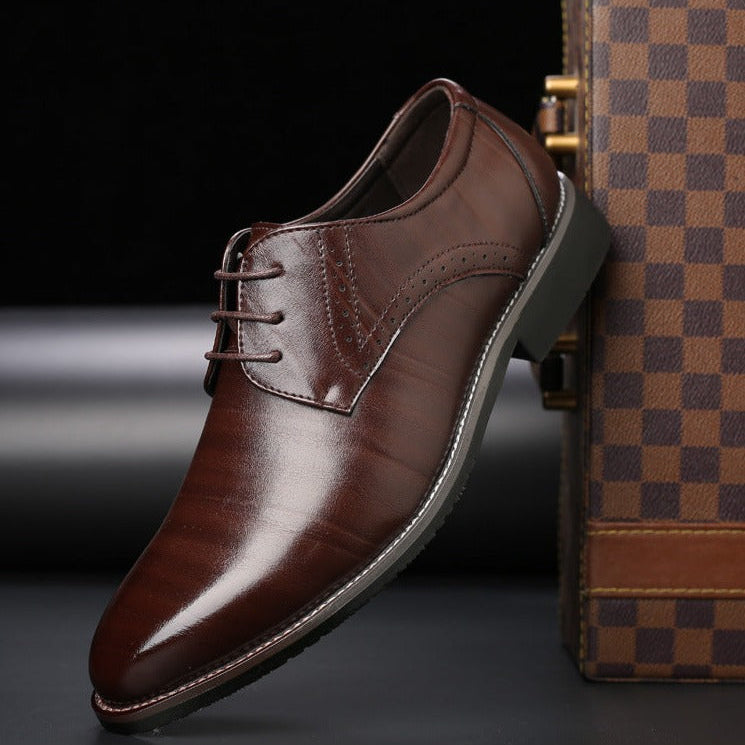 Eleganzo Buty Męskie | Lekkie, Sznurowane Półbuty Wizytowe 2