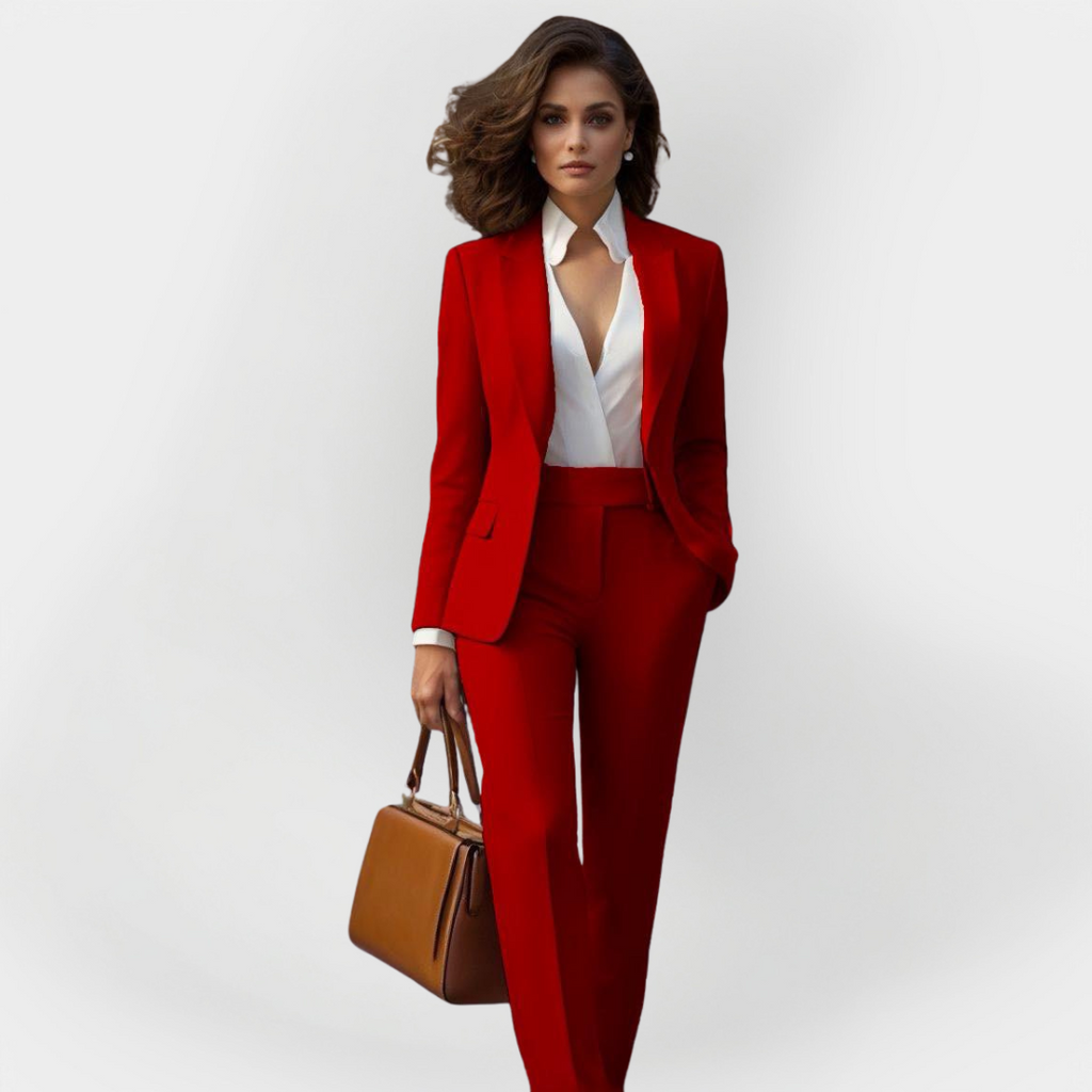 Garnitur Damski Elżbieta | Elegancki Krój, Gładki Materiał 5