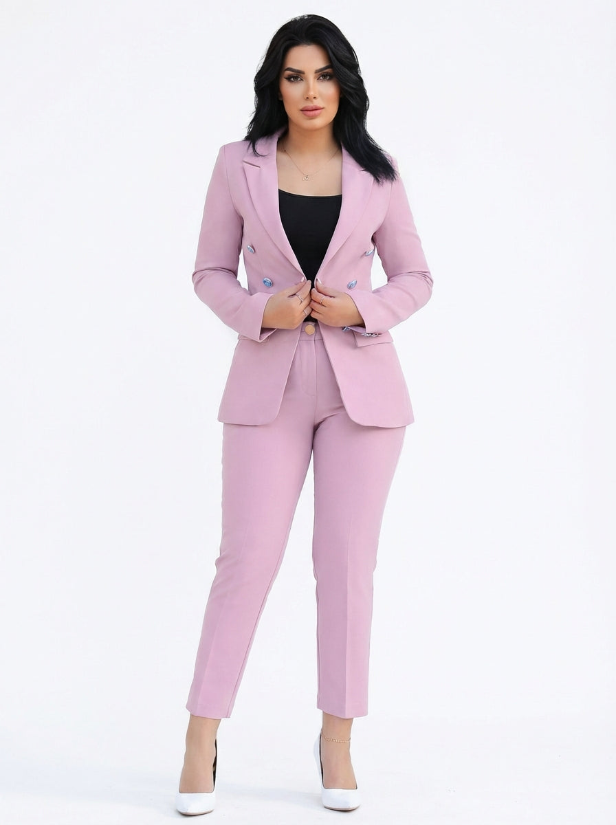 Garnitur damski Marta | Elegancki dwuczęściowy komplet Slim Fit 6