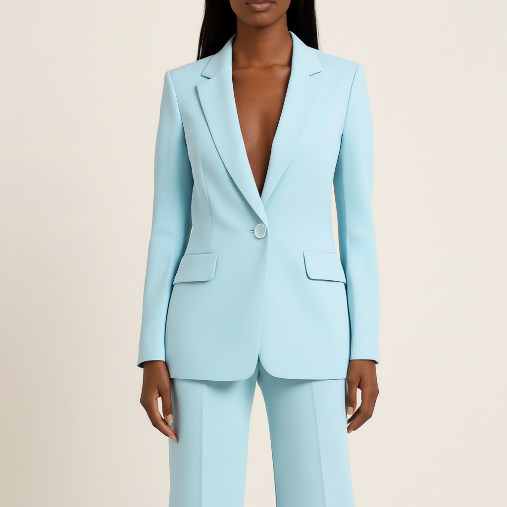 Garnitur damski Mela | Klasyczny Blazer i Spodnie, Elegancki Zestaw Komplet 11
