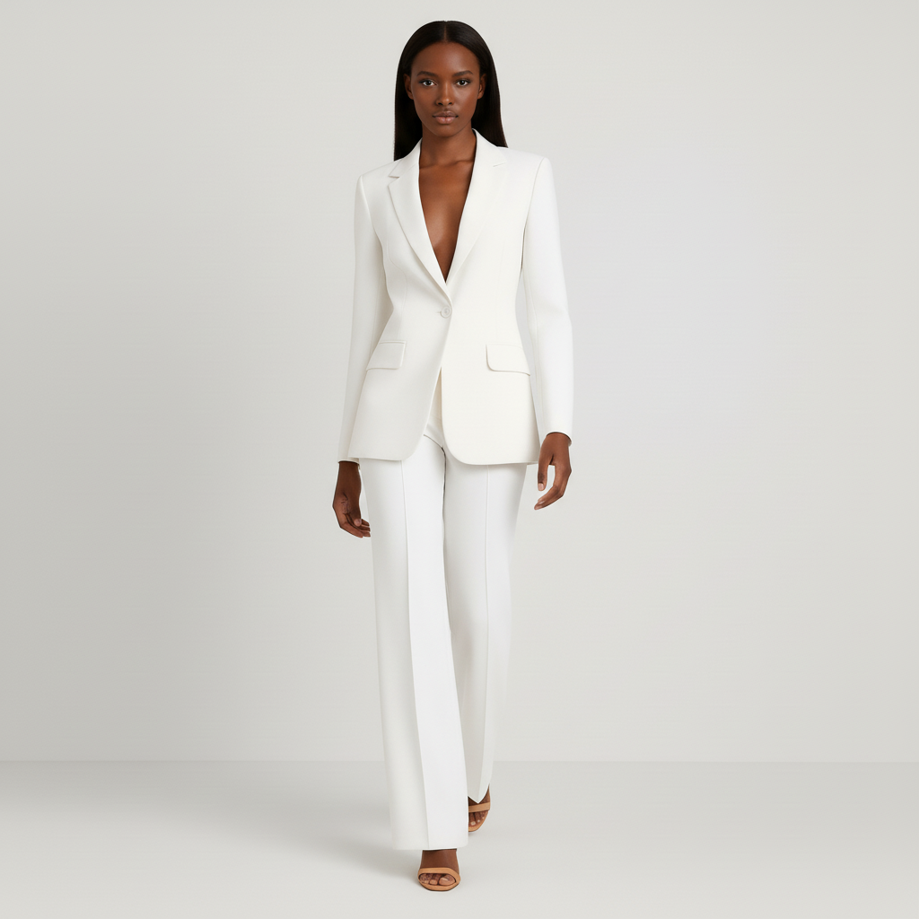 Garnitur damski Mela | Klasyczny Blazer i Spodnie, Elegancki Zestaw Komplet 5