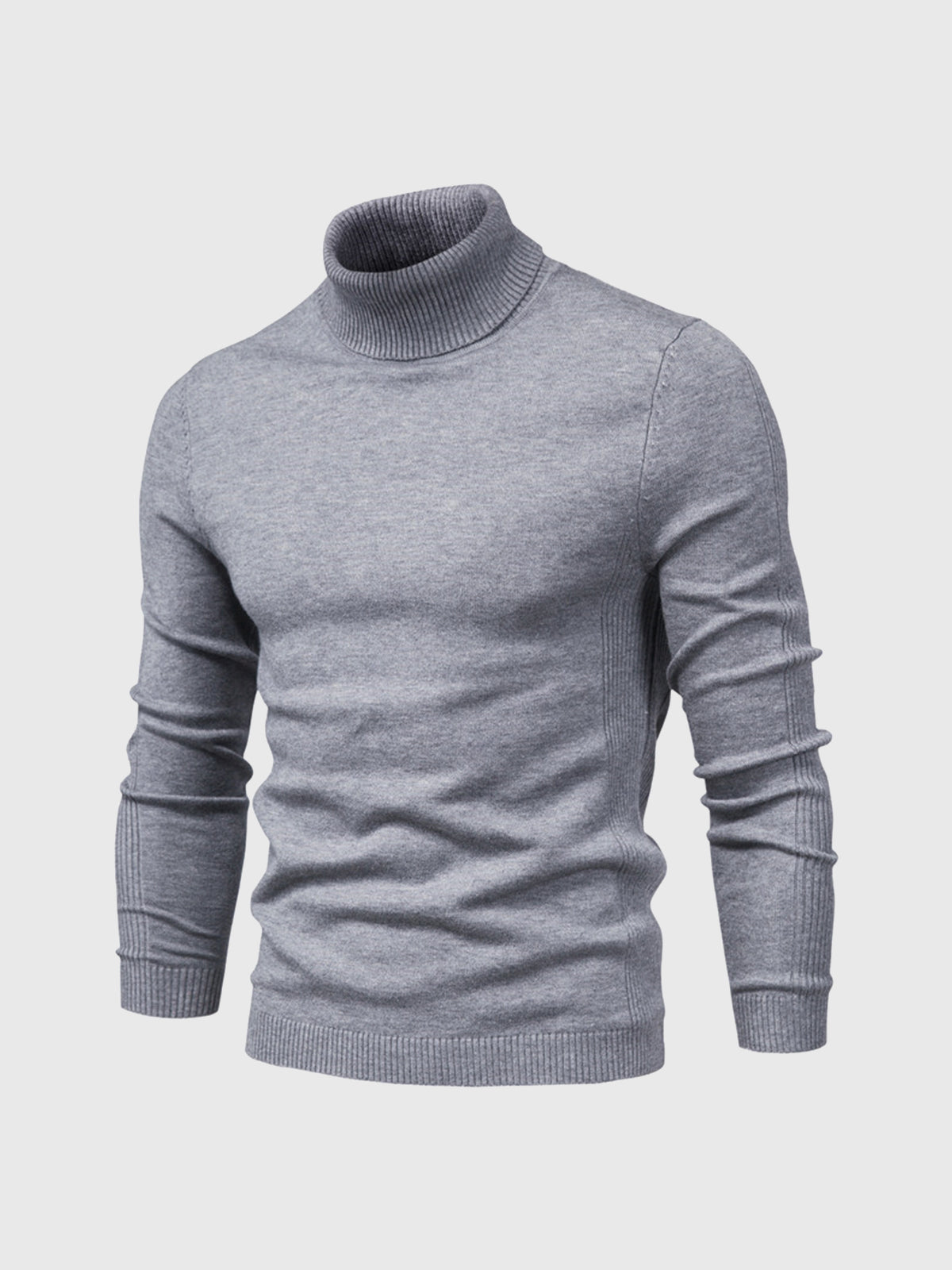 Golf męski Adrien | Elegancki krój, bawełna organiczna, czarny 7